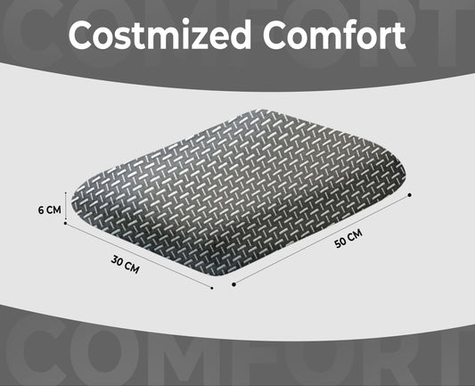 Queen Size Memory Foam Sleeping Pillow – Grey (20x12x3.5 Inches)