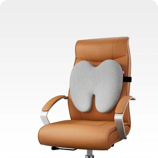 Ergonomic Memory Foam Chair Back Support Cushion (17×16×3.5 Inches)