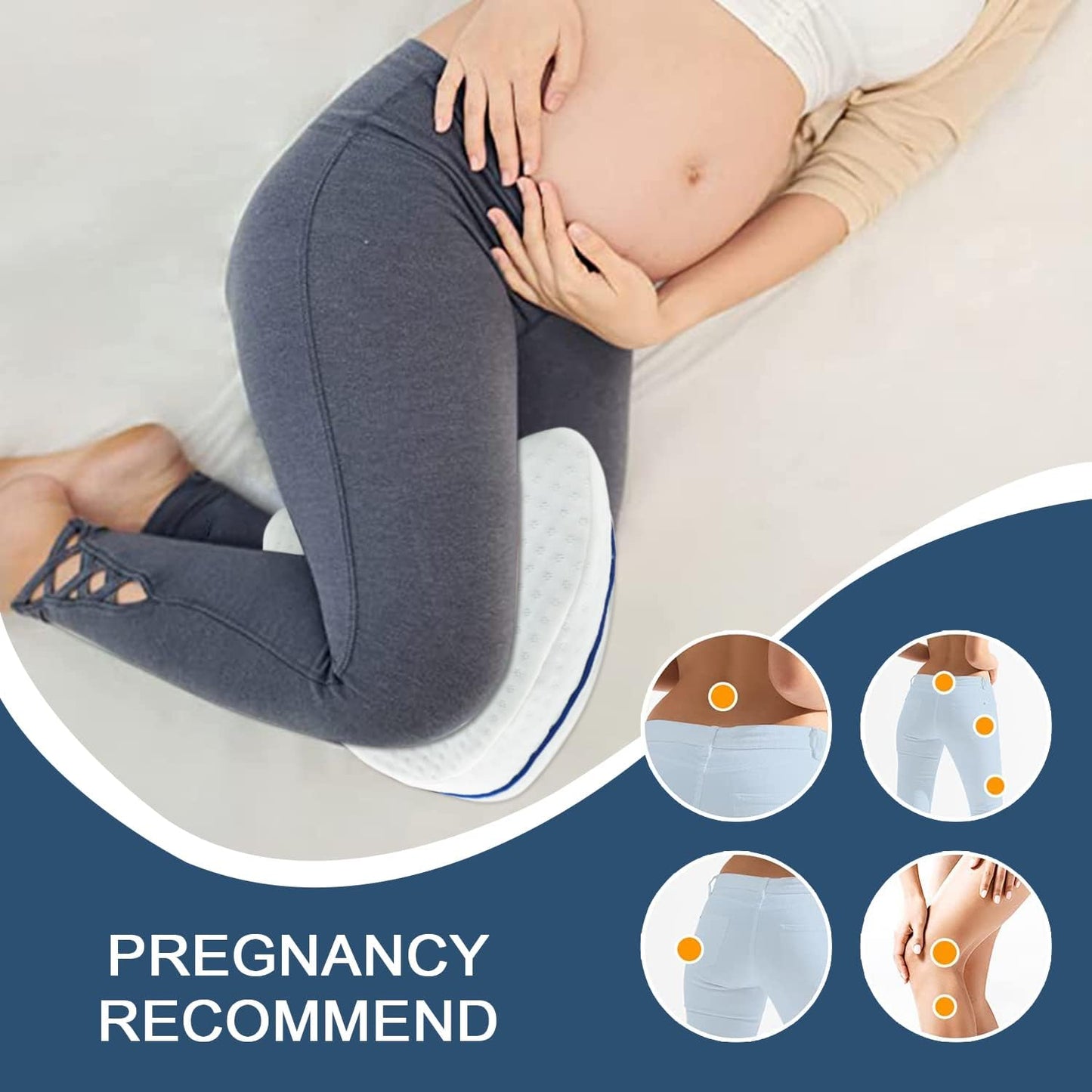 Heart-Shaped Memory Foam Knee Support Pillow