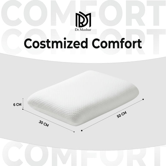 Queen Size Memory Foam Sleeping Pillow – White