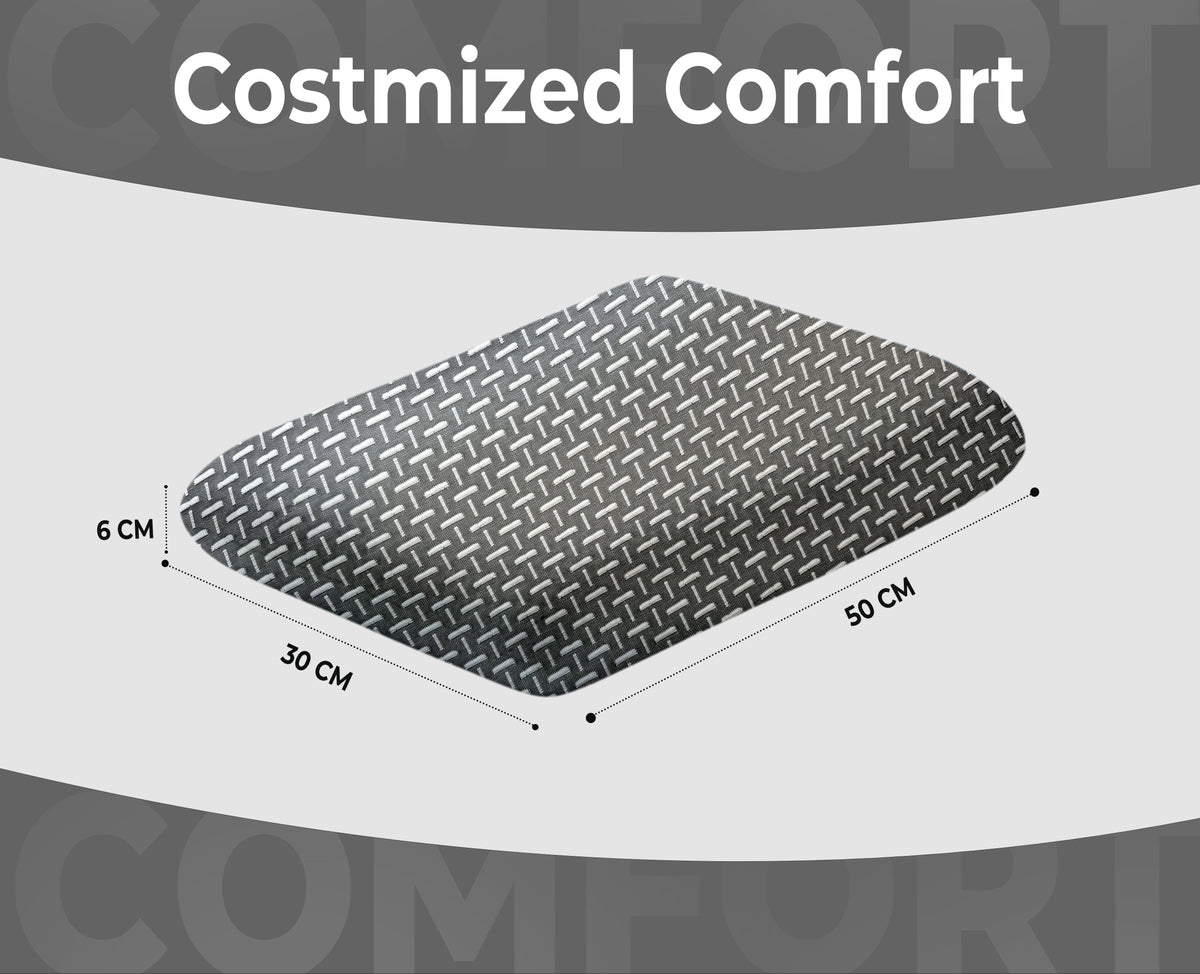 Queen Size Memory Foam Sleeping Pillow – Grey (20x12x3.5 Inches)