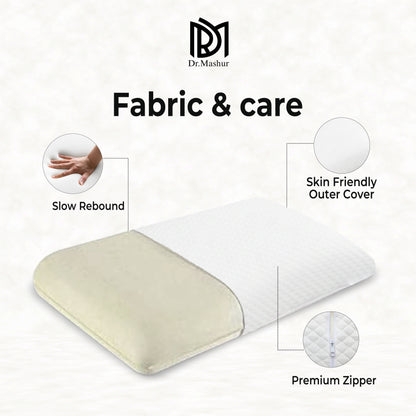 Queen Size Memory Foam Sleeping Pillow – White
