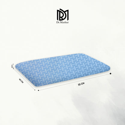 SlimAlign King Size Ultra-Slim Comfort Support Pillow – Sky Blue