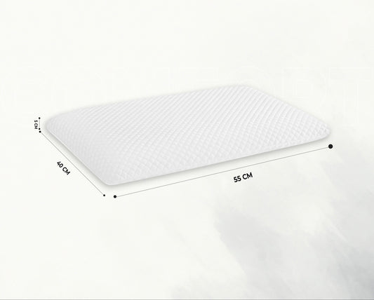 SlimAlign King Size Ultra-Slim Comfort Support Pillow – White (24×16×2 Inches)