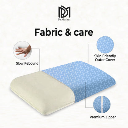 Queen Size Memory Foam Sleeping Pillow –  Sky