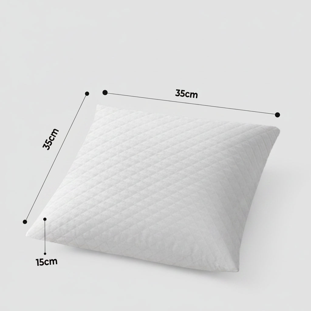 Square Memory Foam Decorative Sofa Cushion (14×14×6 Inches)