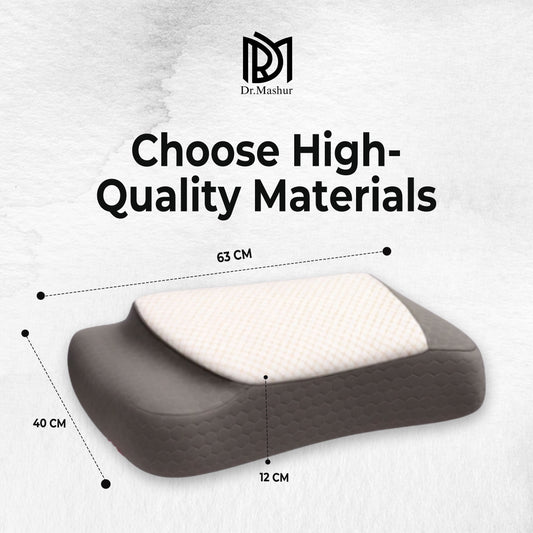 Two-Step Contour Memory Foam Neck Support Pillow