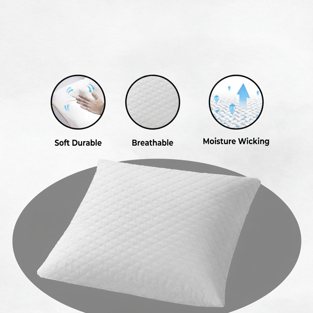 Square Memory Foam Decorative Sofa Cushion (14×14×6 Inches)