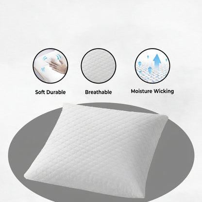 Square Memory Foam Decorative Sofa Cushion (14×14×6 Inches)