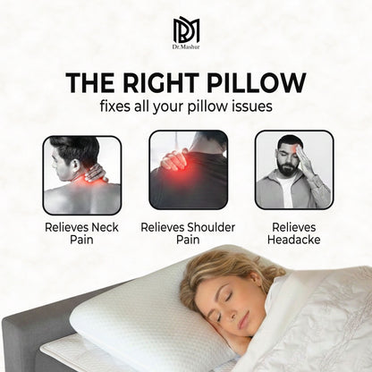 Queen Size Memory Foam Sleeping Pillow – White