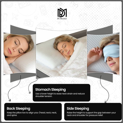 Queen Size Memory Foam Sleeping Pillow – White