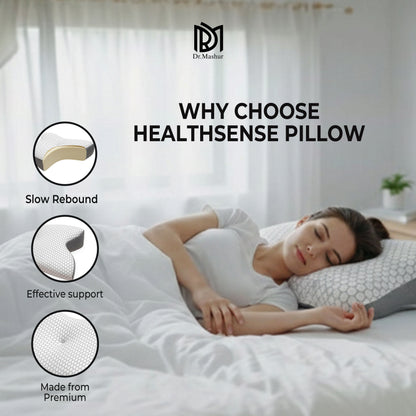 Dual-Sided Butterfly Contour Memory Foam Neck Support Pillow