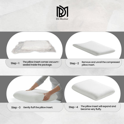 Queen Size Memory Foam Sleeping Pillow – White