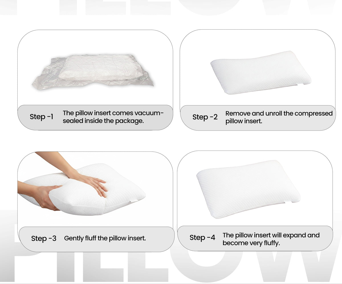 Dual-Sided Curved Memory Foam Support Pillow - white (22×15×4 Inches)