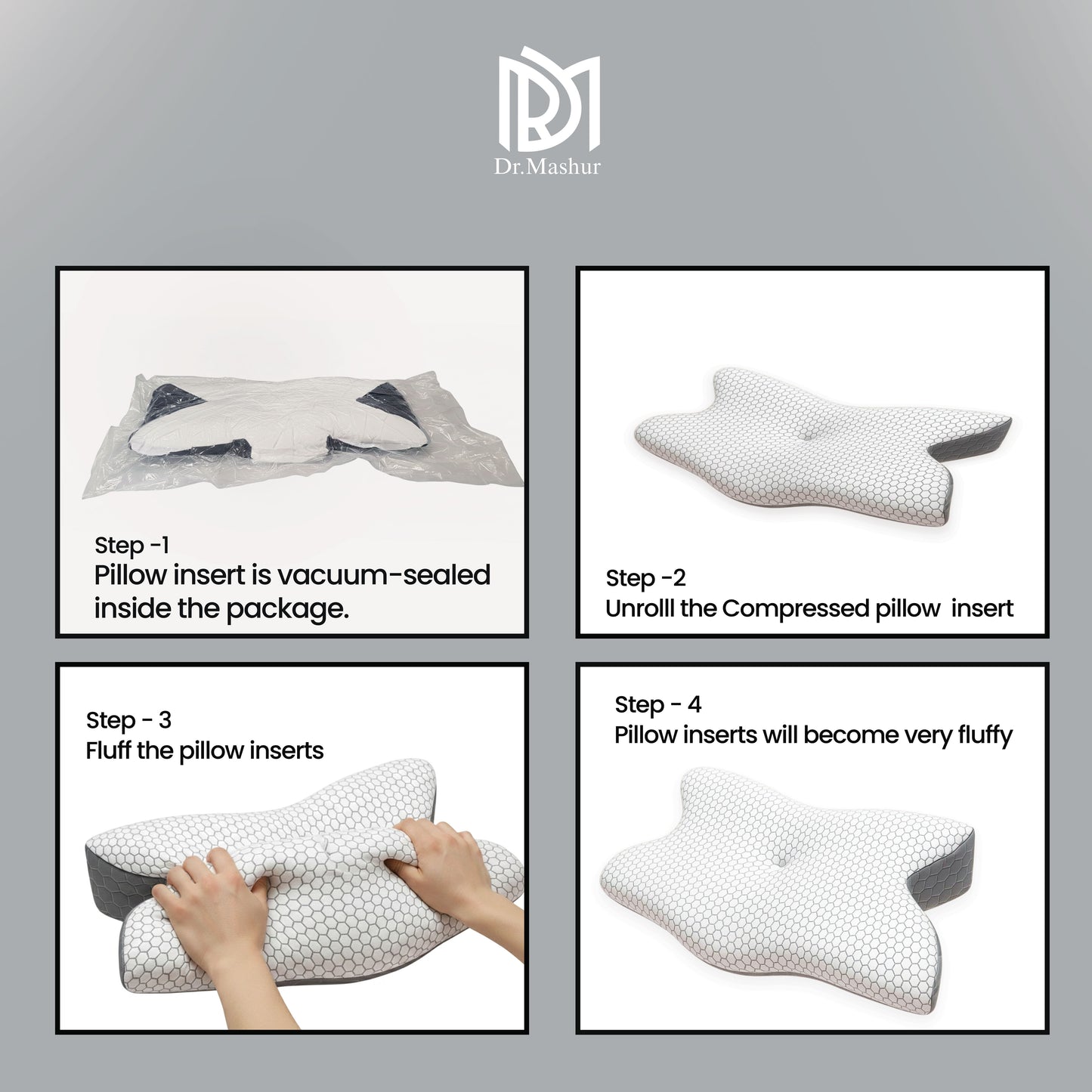 Dual-Sided Butterfly Contour Memory Foam Neck Support Pillow