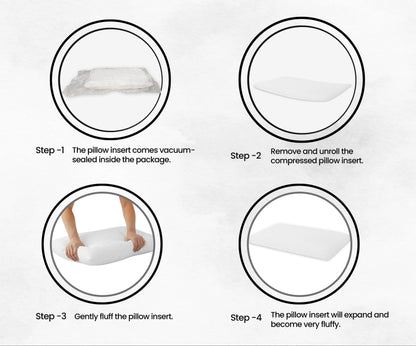 SlimAlign King Size Ultra-Slim Comfort Support Pillow – White (24×16×2 Inches)
