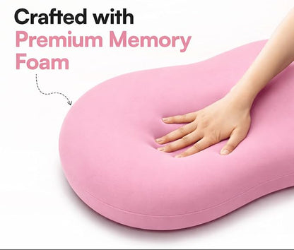Memory Foam Cuddle Pillow for Sleep & Relaxation (22.9x13.7x3.9 Inches)