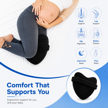 Heart-Shaped Memory Foam Knee Support Pillow  Description