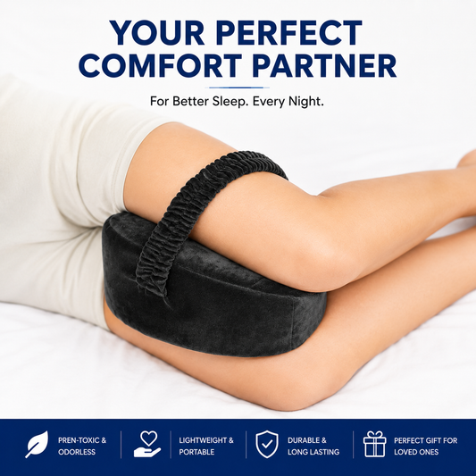 Heart-Shaped Memory Foam Knee Support Pillow  Description