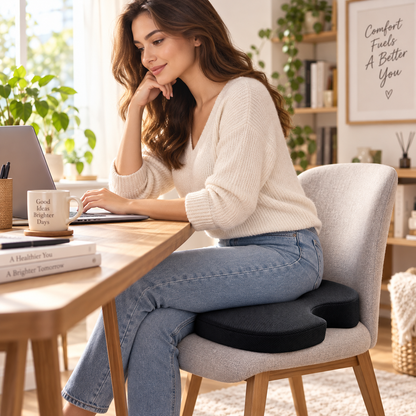 Premium Orthopedic Memory Foam Coccyx Seat Cushion