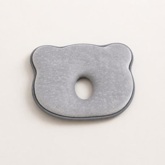 Baby Head Shaping Pillow for Newborns | Breathable Infant Memory Foam Pillow for Flat Head Prevention (10×8×1.5 Inches)