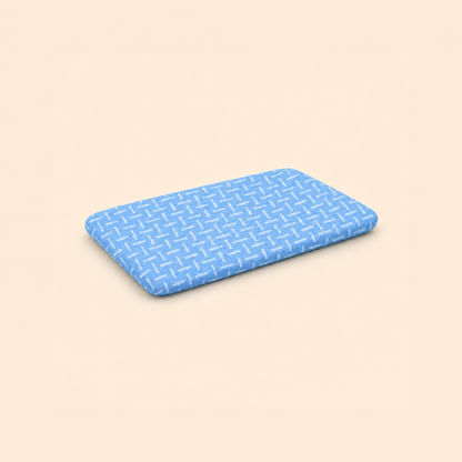 SlimAlign King Size Ultra-Slim Comfort Support Pillow – Sky Blue (24x16x2 Inches)