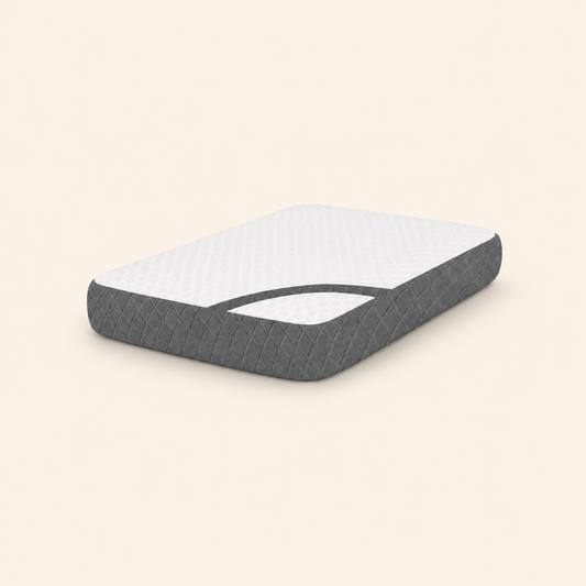 Queen Size Memory Foam Cervical Pillow with Belt – Grey (20x12x3.5 Inches)