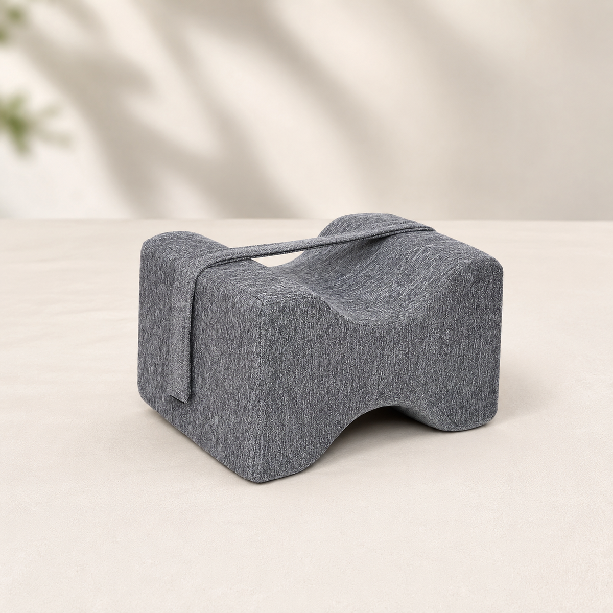 Ergonomic Memory Foam Knee Support Pillow (10×8×6 Inches)