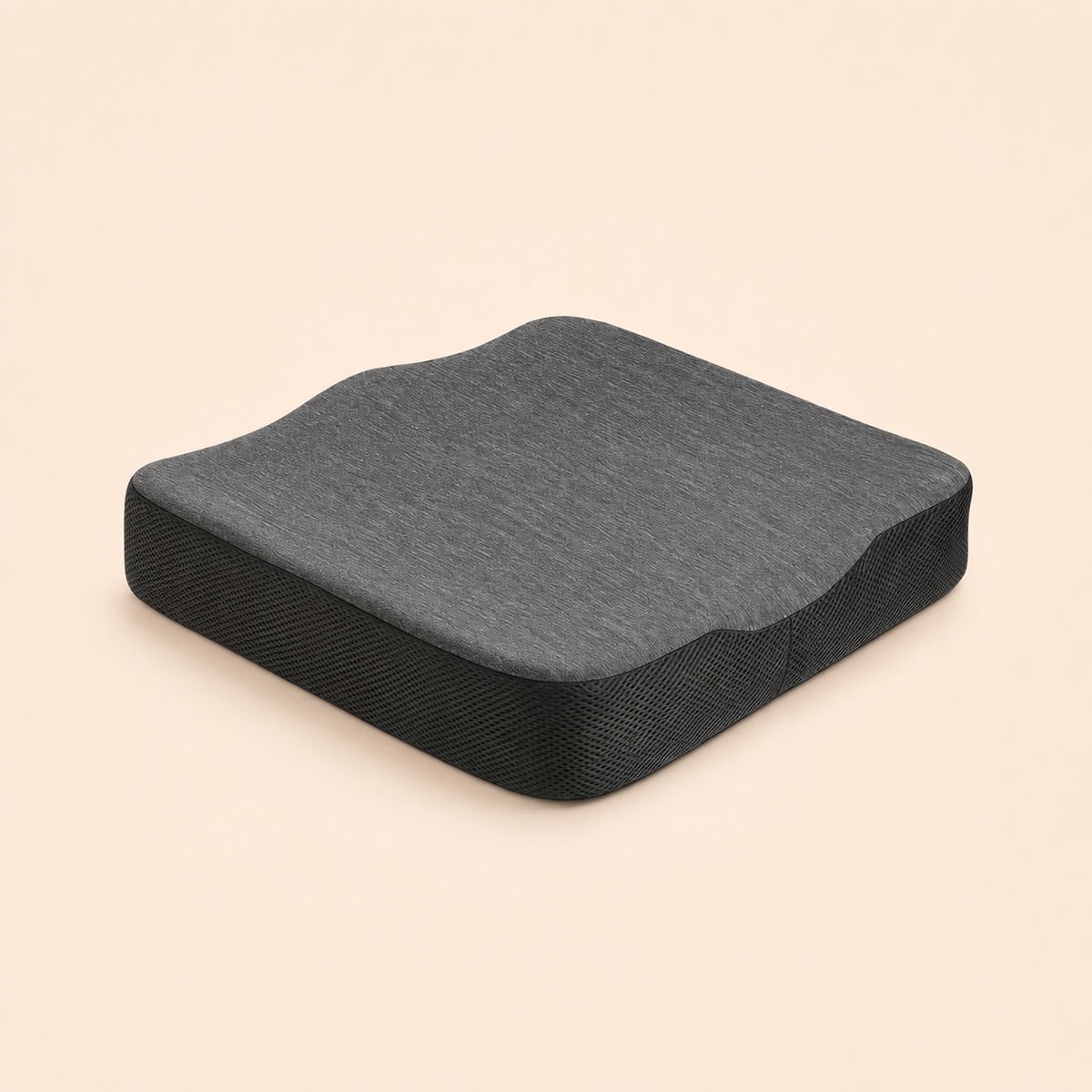 Ergonomic Memory Foam Coccyx Seat Support Cushion (16×16×3 Inches)