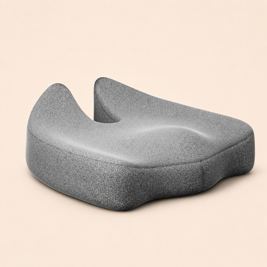 Pro Coccyx Memory Foam Ergonomic Seat Cushion (18×18×4 Inches)