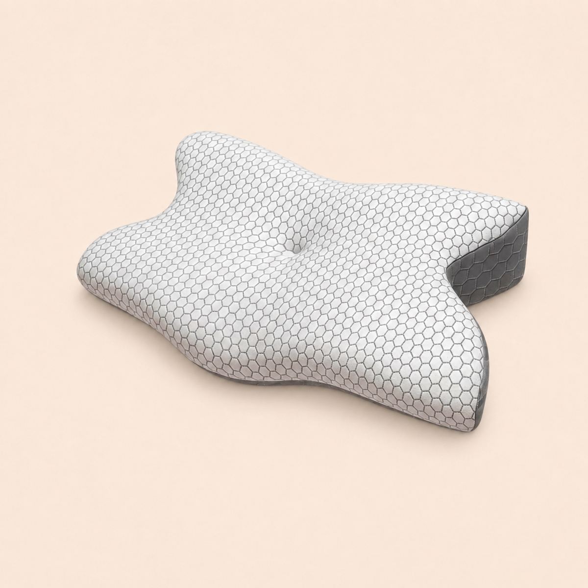 Dual-Sided Butterfly Contour Memory Foam Neck Support Pillow (22×12×4 Inches)