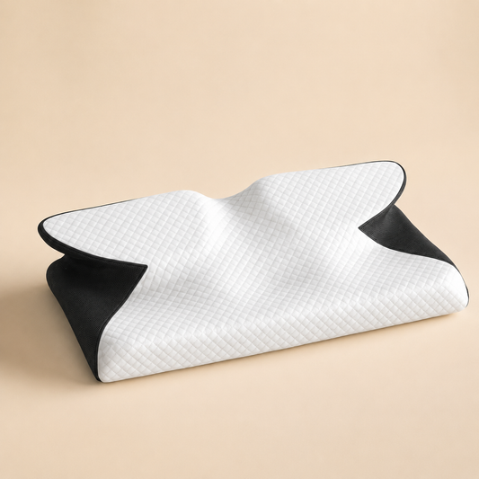 Ergonomic Cervical Memory Foam Pillow for Neck Pain Relief | Orthopedic Contour Sleeping Pillow (25×15×6 Inches)