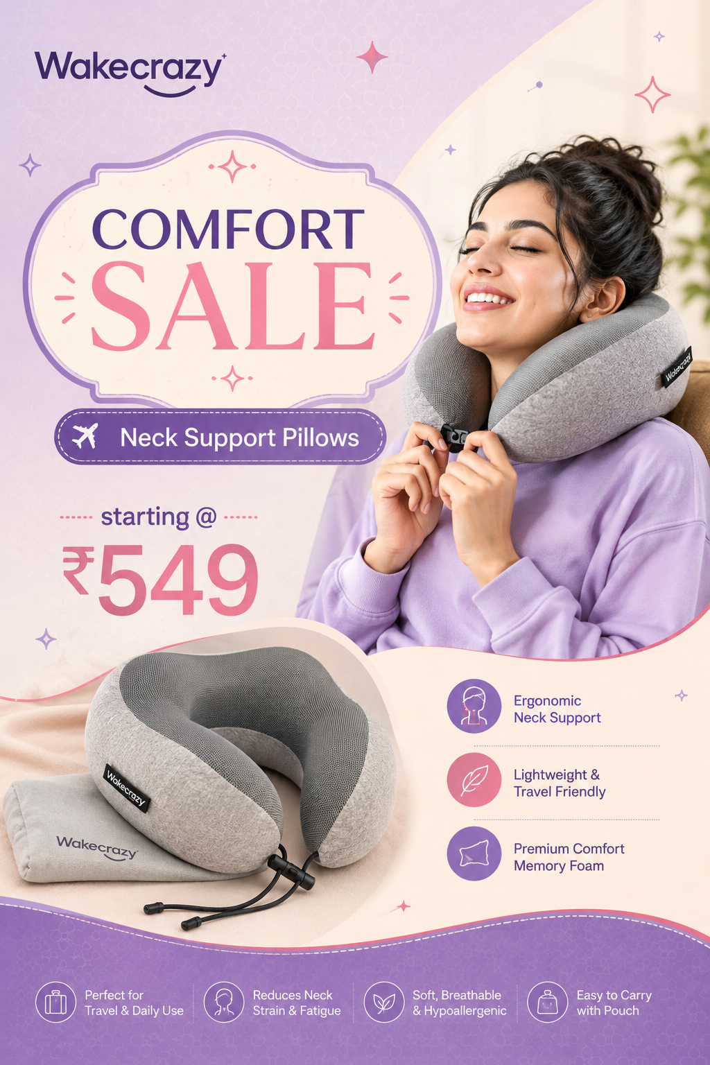 Sleep made easy while travelling !