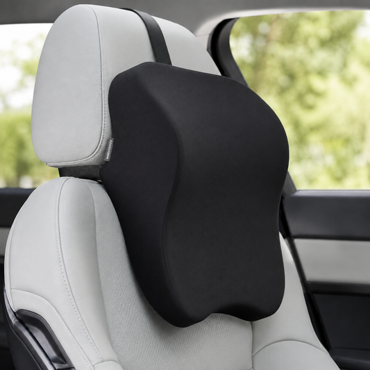 Ergonomic Memory Foam Backrest Cushion for Car Seat (12×16×6 Inches)