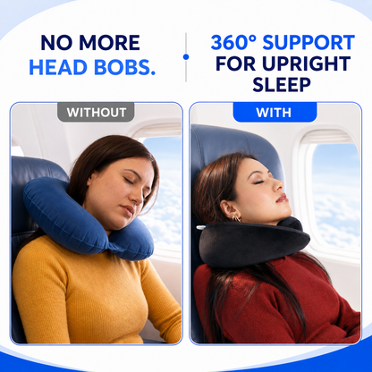 Adjustable Memory Foam Travel Neck Pillow