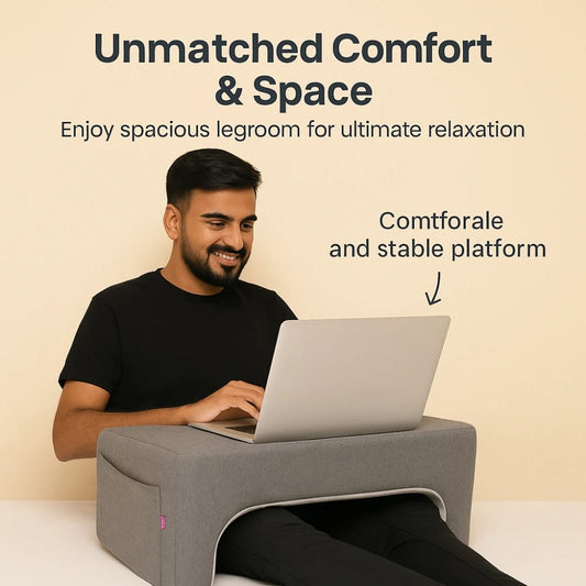 Cushioned Lap Desk Pillow for Laptop & Work