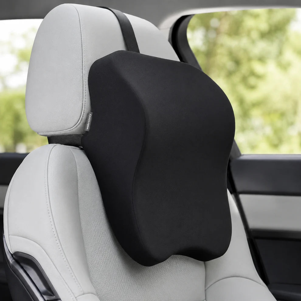 Car Headrest Pillow & Back Support Cushion Combo