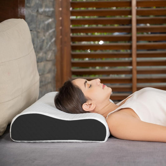 Premium Contoured Memory Foam Cervical Pillow for Neck & Shoulder Support