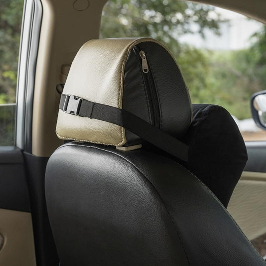 Memory Foam Car Neck Support Pillow | Ergonomic Headrest Cushion for Travel & Driving