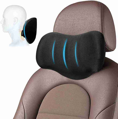Ergonomic Memory Foam Car Neck Pillow | Headrest Support Cushion for Neck Pain Relief (12×8×5 Inches)