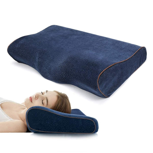 Ergonomic Neck Curve Memory Foam Support Pillow