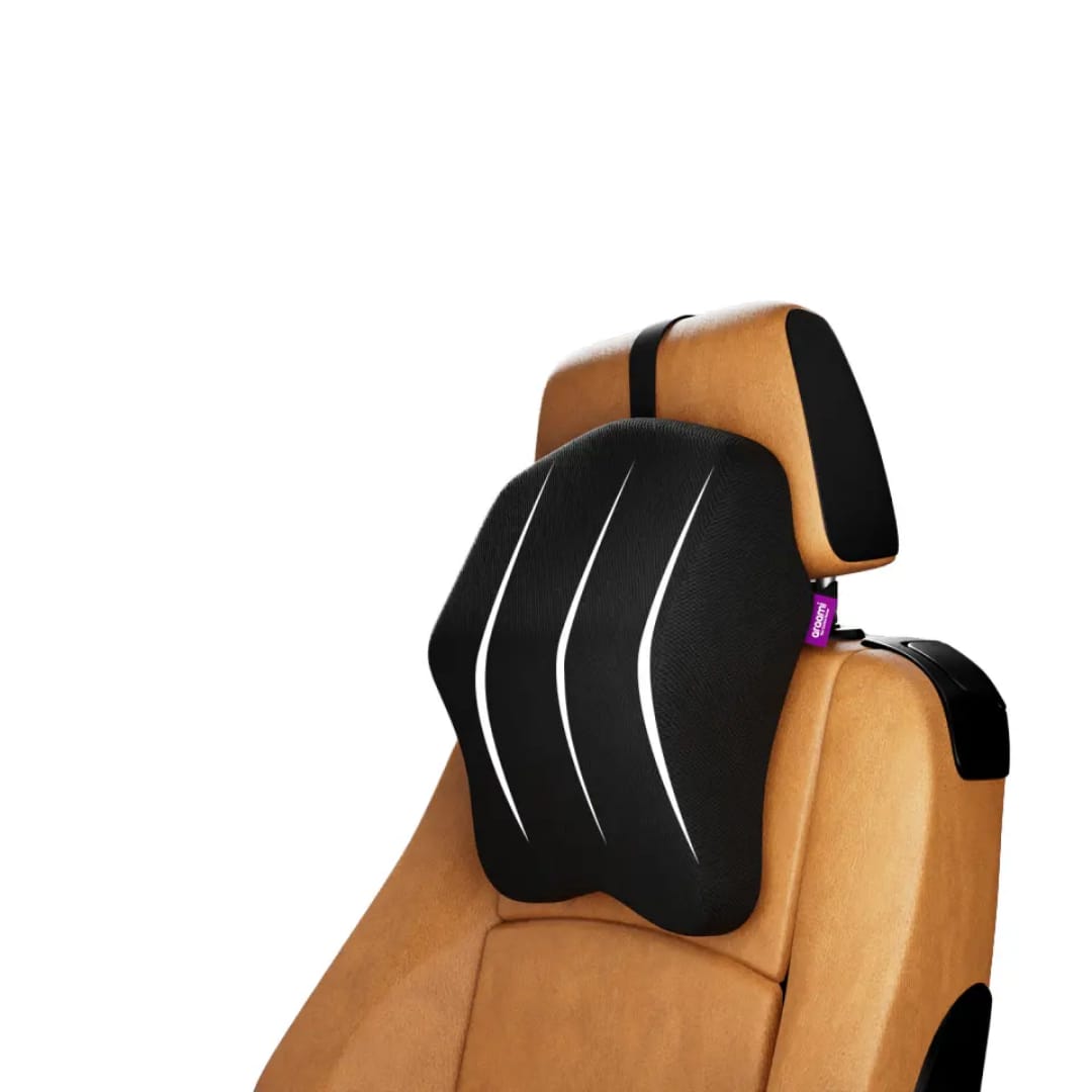 Ergonomic Memory Foam Backrest Cushion for Car Seat (12×16×6 Inches)