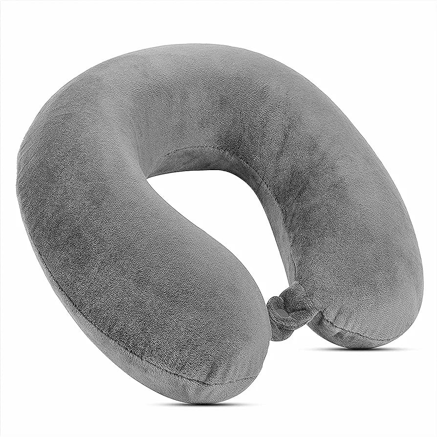U-Shaped Travel Neck Pillow for Car, Flight & Office (13×13×5 Inches)