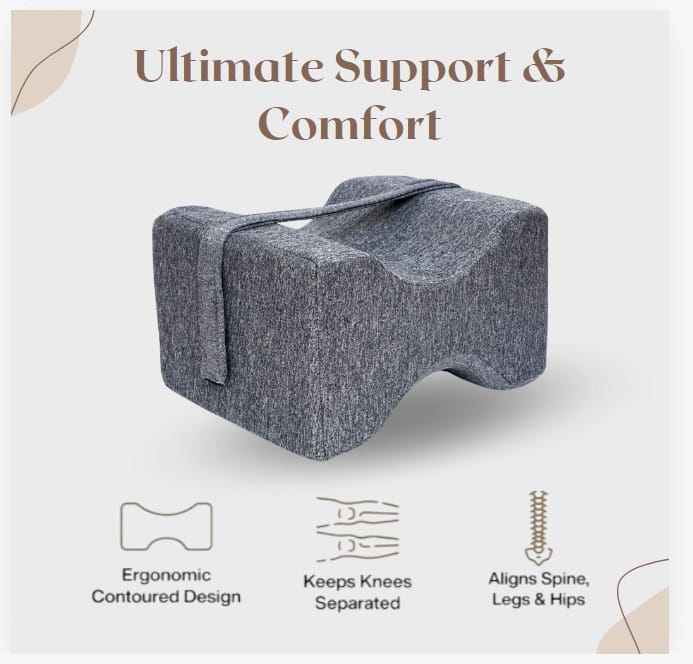 Ergonomic Memory Foam Knee Support Pillow