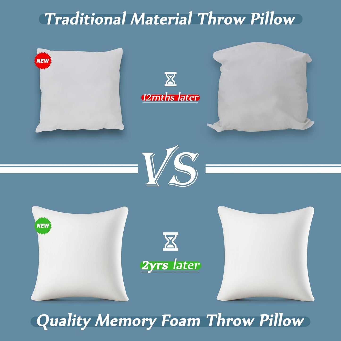 Square Memory Foam Decorative Sofa Cushion