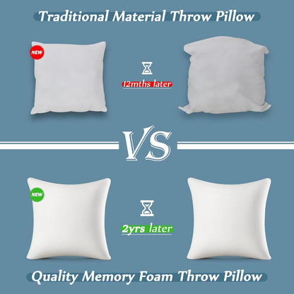 Square Memory Foam Decorative Sofa Cushion
