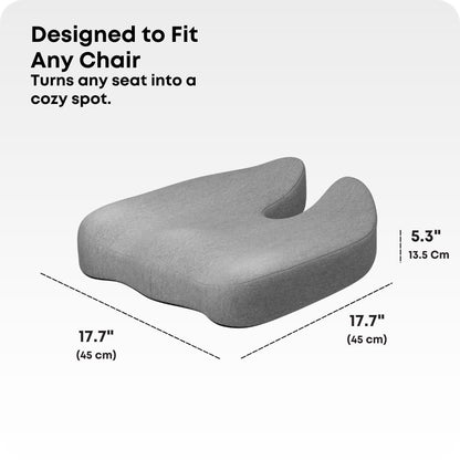 Pro Coccyx Memory Foam Ergonomic Seat Cushion