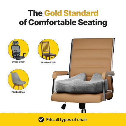 Pro Coccyx Memory Foam Ergonomic Seat Cushion