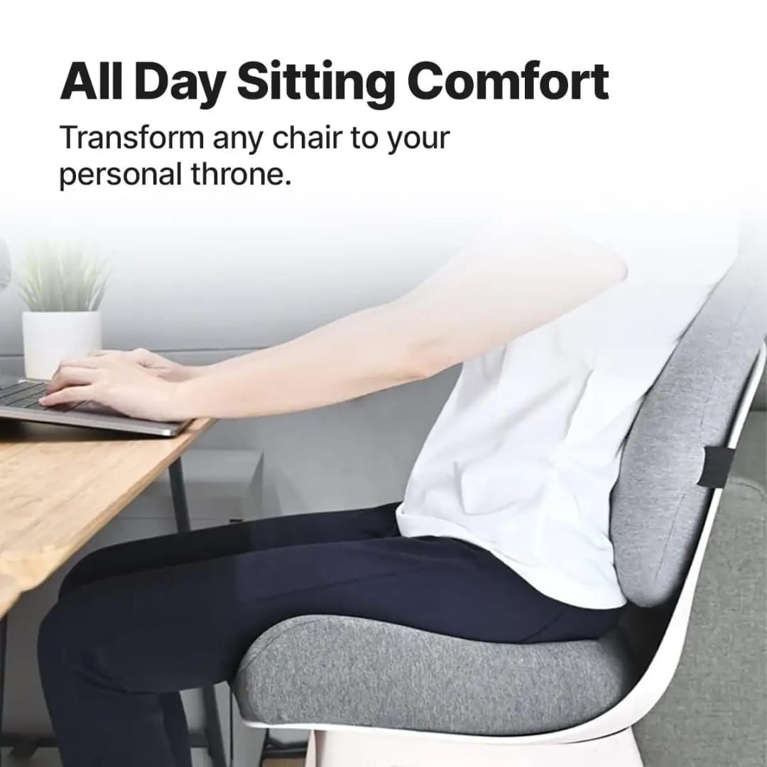 Pro Coccyx Memory Foam Ergonomic Seat Cushion