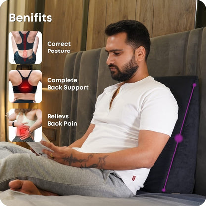 Multipurpose Memory Foam Wedge Support Pillow – Big Size (24x24x10 Inches)